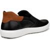 imageECCO Mens Soft 7 Easy Slip on SneakerBlackCognac
