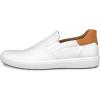 imageECCO Mens Soft 7 Easy Slip on SneakerWhiteLion