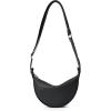 imageECCO Small Fortune Half Moon CrossbodyBlack Soft Pebbled Leather