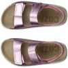imageECCO UnisexChild Cozmo 3Strap Adjustable Velcro SandalOld Rose Metallic
