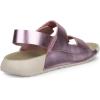 imageECCO UnisexChild Cozmo 3Strap Adjustable Velcro SandalOld Rose Metallic