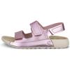 imageECCO UnisexChild Cozmo 3Strap Adjustable Velcro SandalOld Rose Metallic