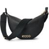 imageECCO Small Fortune Half Moon CrossbodyBlack Soft Pebbled Leather