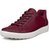 imageECCO Womens Soft 7 Easy Slip SneakerDark RubyRed Plum Nubuck