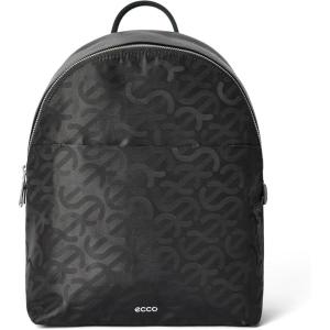 imageECCO Medium Round Back Pack Black Jacquard Wave LeatherBlack Jacquard Wave Leather