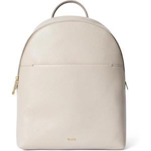 imageECCO Medium Round Back Pack Black Jacquard Wave LeatherTaupe Pebbled Leather