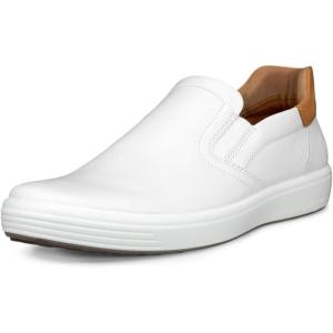 imageECCO Mens Soft 7 Easy Slip on SneakerWhiteLion