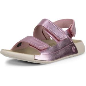imageECCO UnisexChild Cozmo 3Strap Adjustable Velcro SandalOld Rose Metallic
