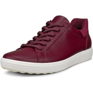 imageECCO Womens Soft 7 Easy Slip SneakerDark RubyRed Plum Nubuck