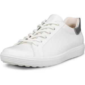 imageECCO Womens Soft 7 Easy Slip SneakerWhitePure Silver