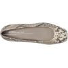 imageECCO Womens Margot Plain Toe Ballerina Ballet FlatDark Clay Snake Print