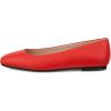imageECCO Womens Margot Plain Toe Ballerina Ballet FlatScarlet
