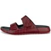 imageECCO Mens Cozmo Two Band Slide SandalBrick Croco