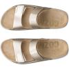 imageECCO Mens Cozmo Two Band Slide SandalPure White Gold Metallic