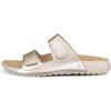 imageECCO Mens Cozmo Two Band Slide SandalPure White Gold Metallic