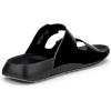 imageECCO Womens Cozmo Two Band Buckle SandalBlack Patent