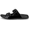 imageECCO Womens Cozmo Two Band Buckle SandalBlack Patent