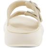 imageECCO Womens Cozmo Two Band Buckle SandalPure White Gold