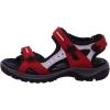 imageECCO Womens Yucatan Sport SandalChili RedConcreteBlack Nubuck