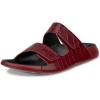 imageECCO Mens Cozmo Two Band Slide SandalBrick Croco