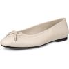 imageECCO Womens Margot Bow Ballerina Ballet FlatLimestone