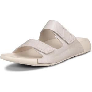 imageECCO Mens Cozmo Two Band Slide SandalLimestone Croco