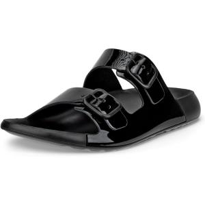 imageECCO Womens Cozmo Two Band Buckle SandalBlack Patent