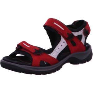 imageECCO Womens Yucatan Sport SandalChili RedConcreteBlack Nubuck