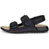 imageECCO Womens Cozmo Three Band Buckle SandalBlack Nubuck