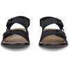 imageECCO Womens Cozmo Three Band Buckle SandalBlack Nubuck