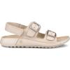 imageECCO Womens Cozmo Three Band Buckle SandalLimestone Nubuck