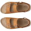 imageECCO Womens Cozmo Three Band Buckle SandalLion Nubuck