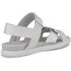 imageECCO Womens Samara Flat SandalWhitePure Silver