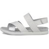 imageECCO Womens Samara Flat SandalWhitePure Silver