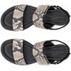 imageECCO Womens Sculpted 35 Luxe Strap Heeled SandalDark Clay Snake Print