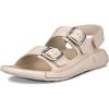 imageECCO Womens Cozmo Three Band Buckle SandalLimestone Nubuck