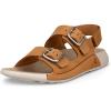 imageECCO Womens Cozmo Three Band Buckle SandalLion Nubuck
