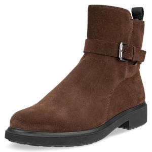imageECCO Womens Amsterdam Waterproof Buckle Ankle BootCoffee Suede