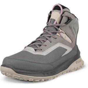 imageECCO Womens Ultra Terrain Waterproof Mid Warm Hiking BootSteelWild Dove NubuckPrimaloft