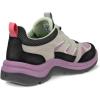 imageECCO Womens Offroad Lace Up Hiking ShoeBlack NubuckGravelLavender Mist
