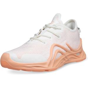 imageECCO Womens Biom Infinite Textile Knit Fashion SneakerBright WhitePeach Nectar