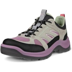 imageECCO Womens Offroad Lace Up Hiking ShoeBlack NubuckGravelLavender Mist