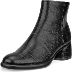 imageECCO Womens Sculpted Luxury 35mm Ankle BootBlack Reptile Print
