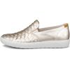 imageECCO Womens Soft 7 Woven Slipon 30 SneakerPure White Gold