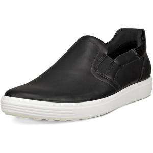 imageECCO Womens Soft 7 Easy Slip on SneakerBlackPatent Black
