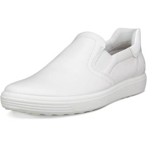 imageECCO Womens Soft 7 Easy Slip on SneakerWhitePatent White