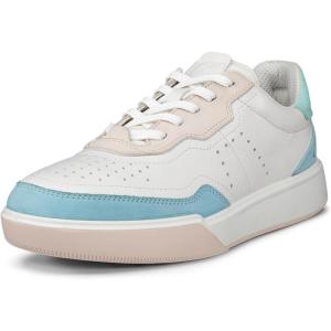 imageECCO Womens Street Court SneakerAquaticWhiteEmerald