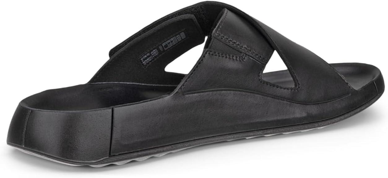 imageECCO Mens Cozmo Two Band Cross Slide SandalBlack