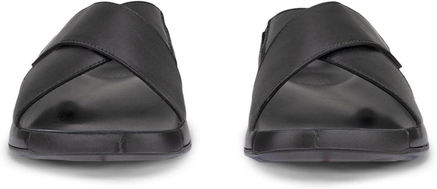 imageECCO Mens Cozmo Two Band Cross Slide SandalBlack