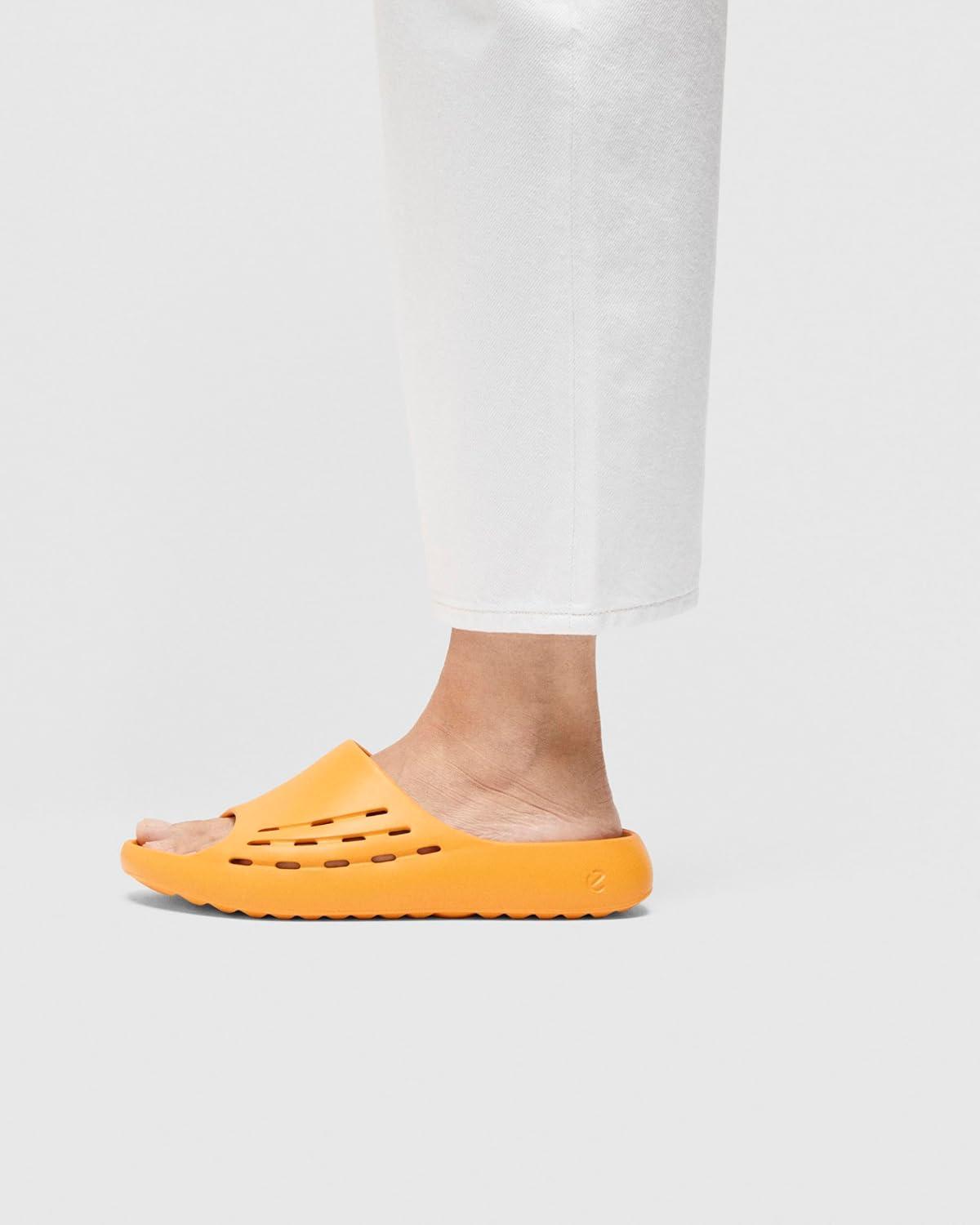imageECCO UnisexAdult Cozmo Perforated Slide SandalSunrise